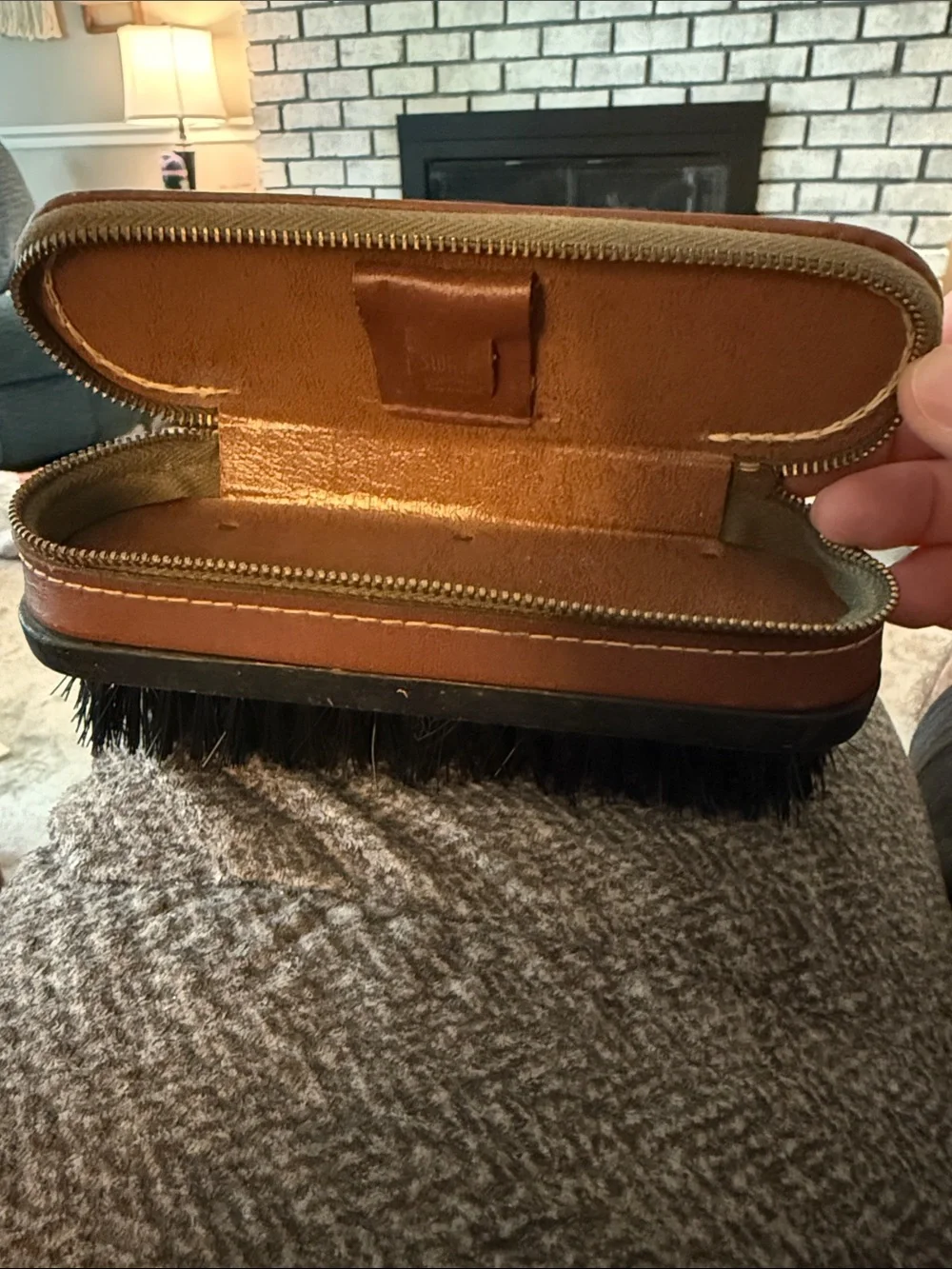 Vintage Swank Travel Shoe Brush